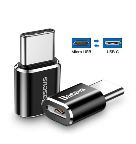 Baseus adapter, üleminek: OTG, Micro USB, female - USB-C, male