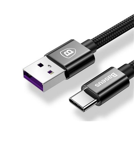 Baseus кабель: 1m, USB-C - USB: Speed QC, 5A