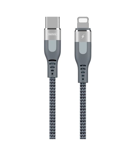 Remax juhe, kaabel: 1m, Lightning, iPhone, iPad, male - USB-C: male, PD Power Delivery: RC151CL