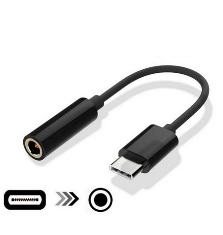 Adapter: 0.1m, USB-C, male - Audio-jack, AUX, 3.5mm, female (ilma DAC, no DAC)