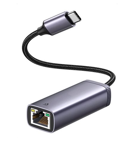 Adapter: USB-C, male - Network, LAN, RJ45, female: Gigabit Ethernet 10/100/1000, PREMIUM
