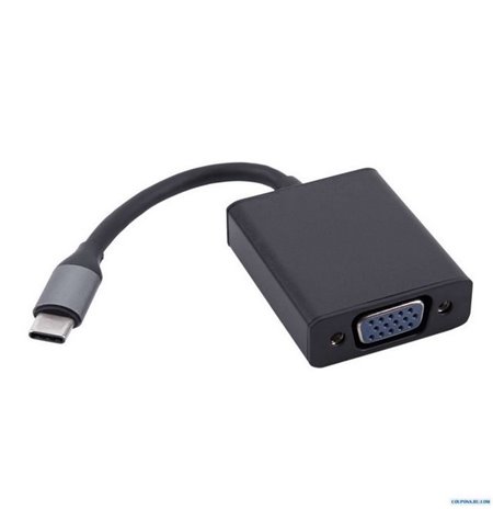 Adapter: USB-C, male - VGA, D-Sub, female