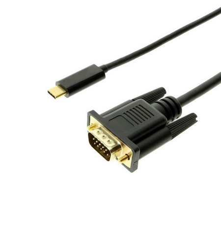 Juhe, kaabel: 1.5m, USB-C, male - VGA, D-Sub, male