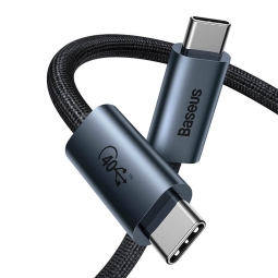 1m, USB-C - USB-C кабель, 8K60Hz 40Gbps USB4: Baseus Flash USBv4 - Чёрный