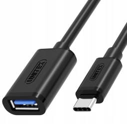 0.2m, USB 3.0, мама - USB-C, папа, OTG aдаптер, переходник: Unitek C476 - Чёрный