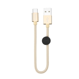 Hoco cable: 0.25m, USB-C, Type-C - USB: X35 - Gold