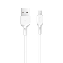 2m, Micro USB - USB cable: Hoco X20 - White