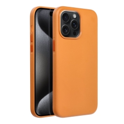 Nahkkaaned iPhone 15 Pro Max - Oranž