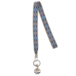 Lanyard with carabine 45cm - Dark Blue