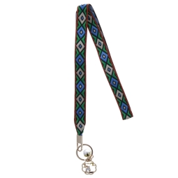 Lanyard with carabine 45cm - Light Blue