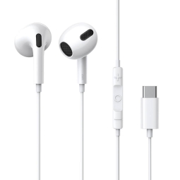 Earphones USB-C otsikuga (built-in DAC): Baseus Encok C17 - White