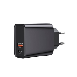 Laadija 1xUSB-C + 1xUSB, kuni 30W QuickCharge , toiteadapter