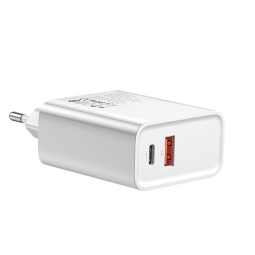 Зарядка 1xUSB-C, до 30W QuickCharge адаптер питания