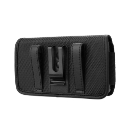 Case Cover belt pocket, Universal 5.4" (inside about up to 13 x 6.5 x 1 cm, iPhone 13 Mini, Samsung A52, A32) - Black