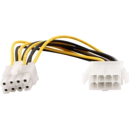 PC internal cable, adapter: 0.30m, ATX 8pin: female - male