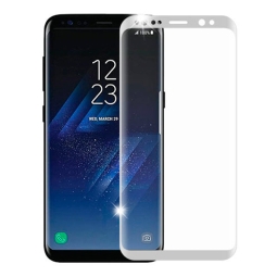 3D Защитное стекло - Samsung Galaxy S8, G950, G9500 -  Серебристыйdane