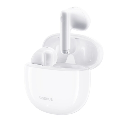 Wireless Earphones Baseus E13 - Bluetooth, up to 6 hours, with case up to 30 hours - White