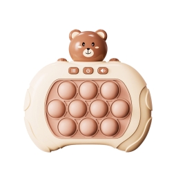 Toy Maxlife Quick Press Game - Bear - Brown