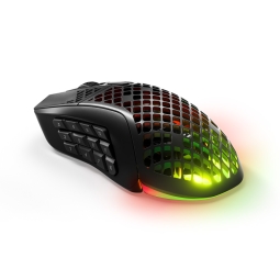 Bluetooth + 2.4Ghz wireless mouse SteelSeries Aerox 9, 18000DPI, 89g, RGB, 18 nuppu - Black