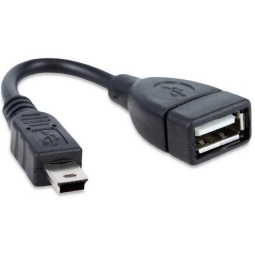 Adapter: 0.1m, USB, female - Mini USB, male