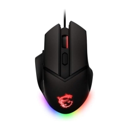 USB mouse MSI Clutch GM20 Elite, 6400DPI, 98-109g, RGB, 6 nuppu - Black