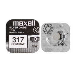 SR516 watch battery, 1x - Maxell - SR516, 317 - LR516, SR516SW