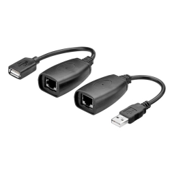 Адаптер: USB 2.0: папа - мама - через RJ45 до 45m