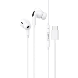 Earphones USB-C otsikuga (built-in DAC): Hoco M83 - White