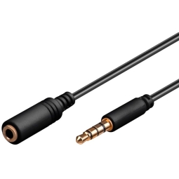 Juhe, kaabel: 0.15m, 4pin Stereo, Audio-jack, AUX, 3.5mm: pistik - pesa