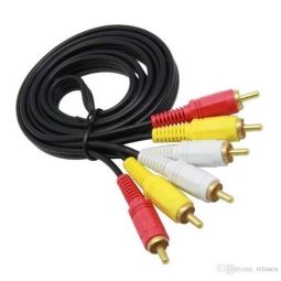 Juhe, kaabel: 1.5m, 3x RCA audio-video