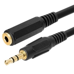 Кабель: 2m, Audio-jack, AUX, 3.5mm: папа - мама